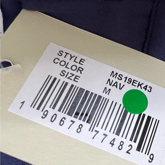 Peter Millar Springs Stretch Chamois 1/4 Zip Pullover Golf Navy Medium NEW 764 - Picture 2 of 4